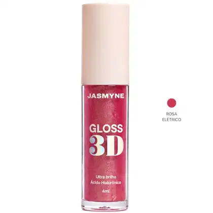 Imagem do produto Gloss Labial 3D Jasmyne Ultra Brilho 4ml Ref.: J0133 Rosa Elétrico