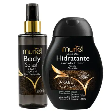 Imagem do produto Kit Muriel Árabe: Loção Hidratante Corporal e Body Splash Com Niacinamida 200ml