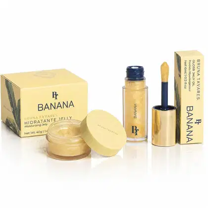 Imagem do produto Kit Bruna Tavares Bt Banana Jelly: Gloss Oil e Hidratante Iluminador Facial 40g