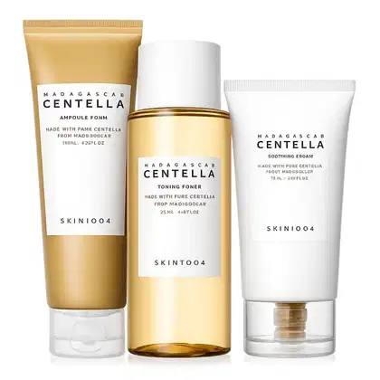 Imagem do produto Kit Skin1004 Madagascar Centella: Espuma De Limpeza 125ml, Tônico Facial 210ml e Creme Facial 75ml