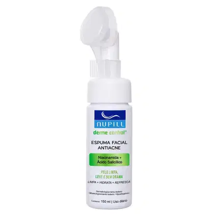 Imagem do produto Espuma Facial Antiacne Nupill Derme Control Niacinamida e Ácido Salicílico 150ml