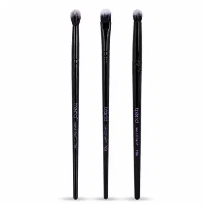 Imagem do produto Kit Pincéis Macrilan Trend: Sombra, Esfumar e Côncavo