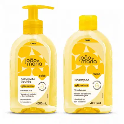 Imagem do produto Kit Cimed João e Maria Baby:Sabonete Liquido e Shampoo 400ml