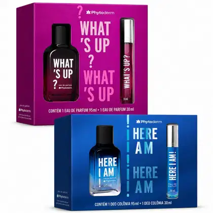 Imagem do produto Kit Phytoderm Parfum 95ml + 30ml: Here I Am e What's Up