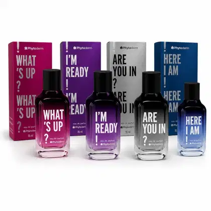 Imagem do produto Kit Phytoderm Parfum: What's Up , Ready, Are you in e Here I Am 95ml
