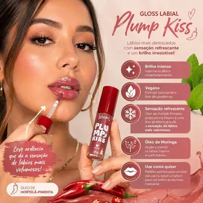 Imagem do produto Gloss Labial Luisance Plump Kiss Pink Affair Ref.: L3311