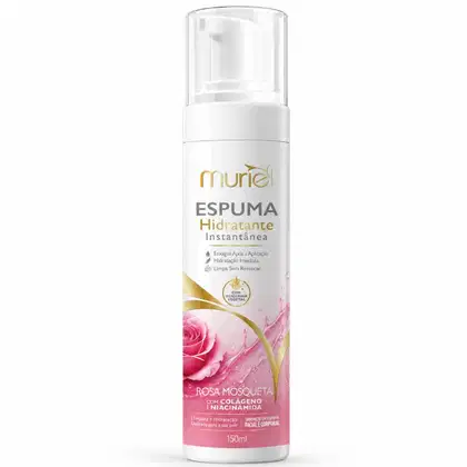 Imagem do produto Espuma Hidratante De Limpeza Muriel Facial e Corporal Rosa Mosqueta 150ml