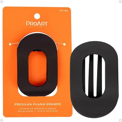 Imagem do produto Presilha Plana Proart Grande Preta Pdc79bb