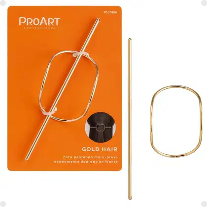 Imagem do produto Prendedor De Cabelos Proart Gold Hair Pdc78bb