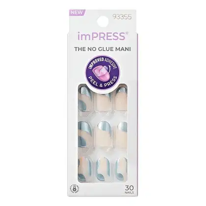 Imagem do produto Unhas Autocolantes Kiss Ny Impress The No Glue Mani Slip Dress Im49