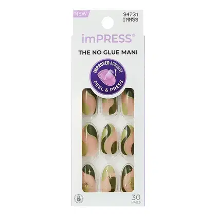 Imagem do produto Unhas Autocolantes Kiss Ny Impress The No Glue Mani Shining Imm58