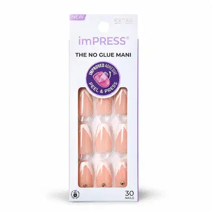 Imagem do produto Unhas Autocolantes Kiss Ny Impress The No Glue Mani So French Kimm04