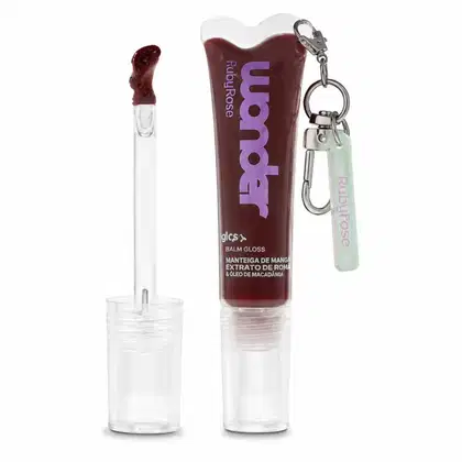 Imagem do produto Glossy Balm Ruby Rose Wonder Iris Burgundy Brown Com Chaveiro Hb-l6413-3