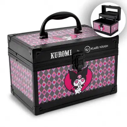 Imagem do produto Maleta De Maquiagem Kuromi By Klass Vough Com Espelho Km02