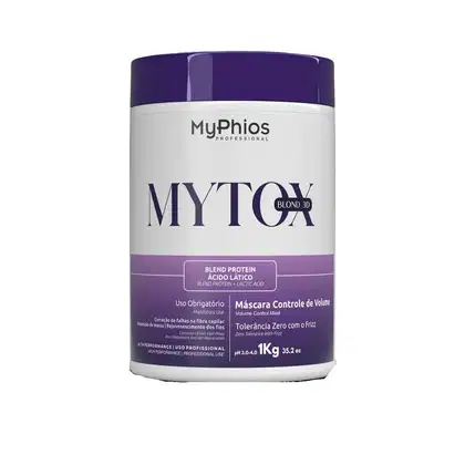 Imagem do produto MyPhios MyTox Blond 3D Máscara Controle de Volume 1Kg