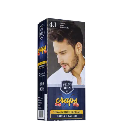 Imagem do produto Felps Professional Men Craps 4.1 Castanho Médio Acinzentado - Tonalizante