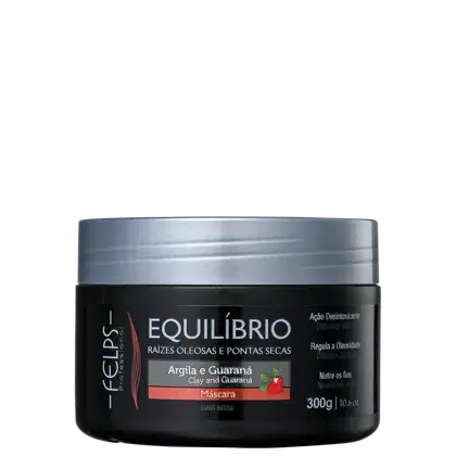 Imagem do produto Felps Profissional Argila e Guaraná Equilíbrio - Máscara Capilar 300g
