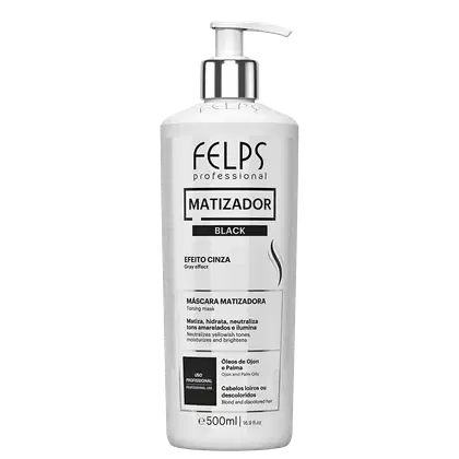 Imagem do produto Felps Professional Color Magic Clay 4K Black Efeito Cinza - Máscara Tonalizante 500ml