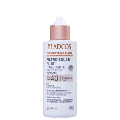 Imagem do produto Adcos Fotoproteção Diária Fluid Tonalizante FPS 40 Beige - Protetor Solar com Cor 50ml