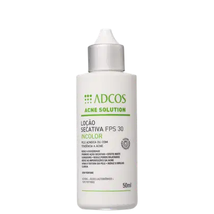Imagem do produto Adcos Acne Solution Incolor FPS 30 - Loção Secativa para Acne 50ml