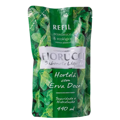 Imagem do produto Fiorucci Hortelã com Erva Doce Refil - Sabonete Líquido 440ml
