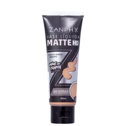 Imagem do produto Zanphy Matte HD 02 Bege Mel - Base Líquida 30ml 