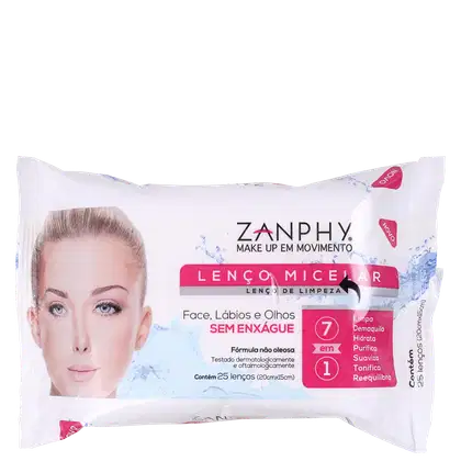 Imagem do produto Zanphy 7 Em 1 Micelar - Lenço Demaquilante (25 Unidades)