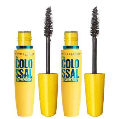 Imagem do produto Kit Maybelline The Colossal Volum'Express Waterproof Double - Máscaras para Cílios 2x9,2ml