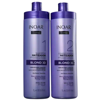 Imagem do produto Kit Inoar Oxyfree Blond 3D Salon Duo (2 Produtos)