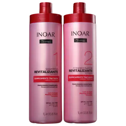 Imagem do produto Kit Inoar Oxyfree Quimicamente Tratados Salon Duo (2 Produtos)