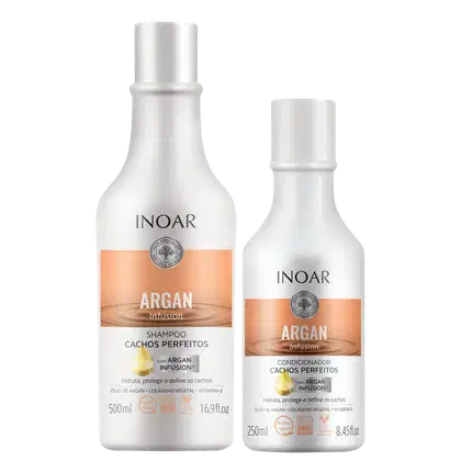 Imagem do produto Kit Inoar Argan Infusion Cachos Perfeitos (2 Produtos)