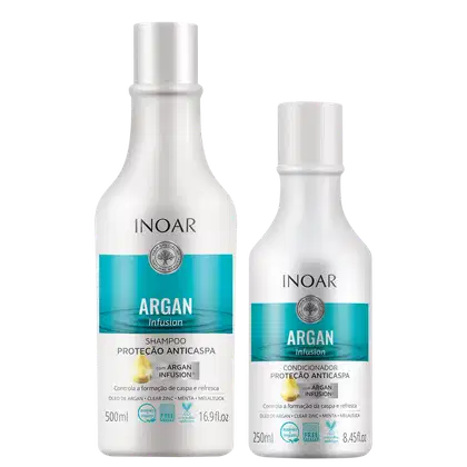 Imagem do produto Kit Inoar Argan Infusion Proteção Anticaspa (2 Produtos)