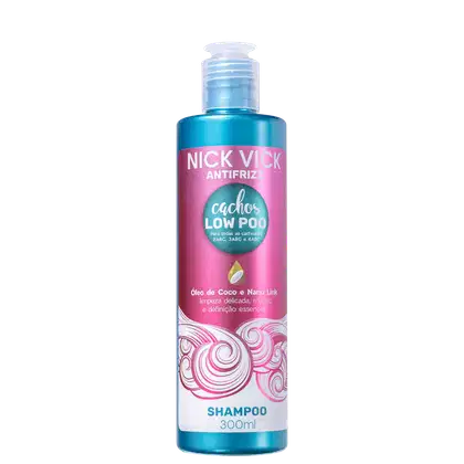 Imagem do produto Nick & Vick Antifrizz Cachos Low Poo - Shampoo 300ml