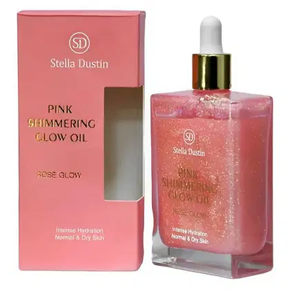 Imagem do produto Óleo Corporal Stella Dustin Pink Shimmering Rose Glow 100ml