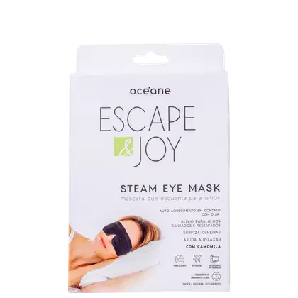 Imagem do produto Océane Escape & Joy Steam Eye Mask - Máscara para Área dos Olhos (4 Unidades)