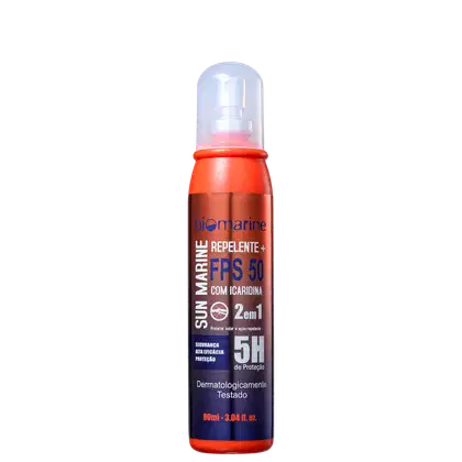 Imagem do produto Biomarine Sun Marine FPS 50 com Repelente Icaridina - Protetor Solar em Spray 90ml