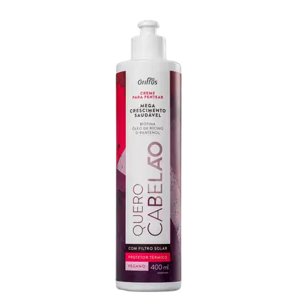 Imagem do produto Griffus Quero Cabelão - Creme de pentear 400ml