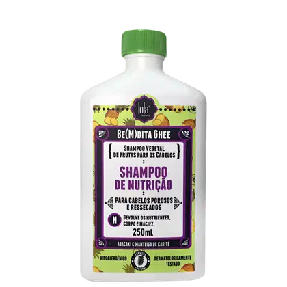Imagem do produto Lola Cosmetics Be(M)dita Ghee de Nutrição Abacaxi, Girassol & Manteiga de Cacau - Shampoo 250ml