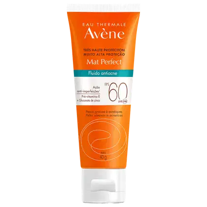 Imagem do produto Avène Mat Perfect Fluido Antiacne FPS 60 - Protetor Solar Facial 40g