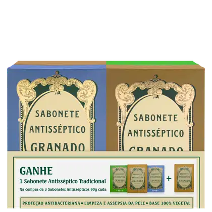 Imagem do produto Kit Granado Tradicional Antisséptico - Sabonete em Barra 4X90g