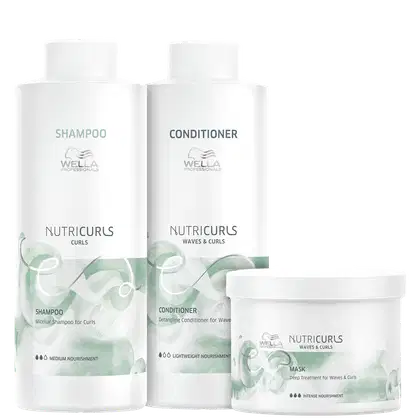 Imagem do produto Kit Wella Professionals Nutricurls Salon Trio (3 Produtos)