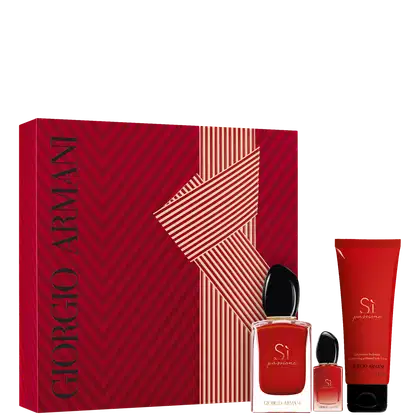 Imagem do produto Conjunto Sì Passione Giorgio Armani Feminino - Eau de Parfum 50ml + Miniatura 7ml + Loção Hidratante 75ml