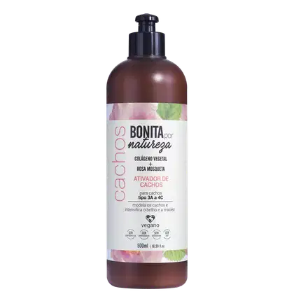 Imagem do produto Bonita por Natureza Cachos 3A a 4C - Ativador de Cachos 500ml
