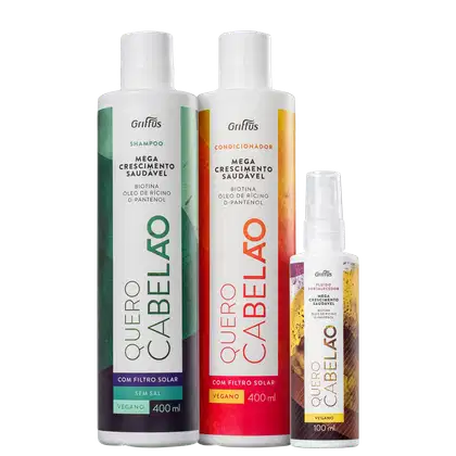Imagem do produto Kit Griffus Quero Cabelão Fortify (3 Produtos)
