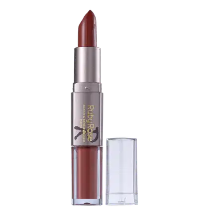 Imagem do produto Ruby Rose Duo Semi-Matte 211 Nude Médio - Batom 6,6g