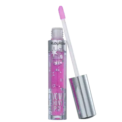 Imagem do produto Ruby Rose Wow Shiny Lips 50 Rosa Transparente - Gloss Labial 3ml