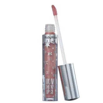 Imagem do produto Ruby Rose Wow Shiny Lips 51 Nude Rosado - Gloss Labial 3ml