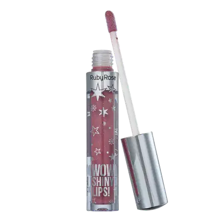 Imagem do produto Ruby Rose Wow Shiny Lips 65 Malva - Gloss Labial 3ml
