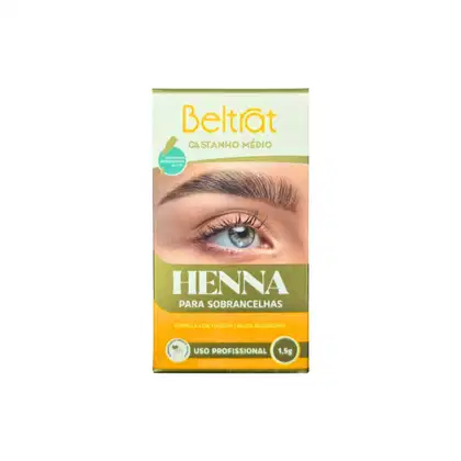 Imagem do produto HENNA SOBRANCELHA INTENSI CASTANHO MEDIO - BELTRAT 1,5G
