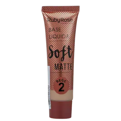 Imagem do produto Ruby Rose Soft Matte 2 Bege Natural - Base Líquida 29ml